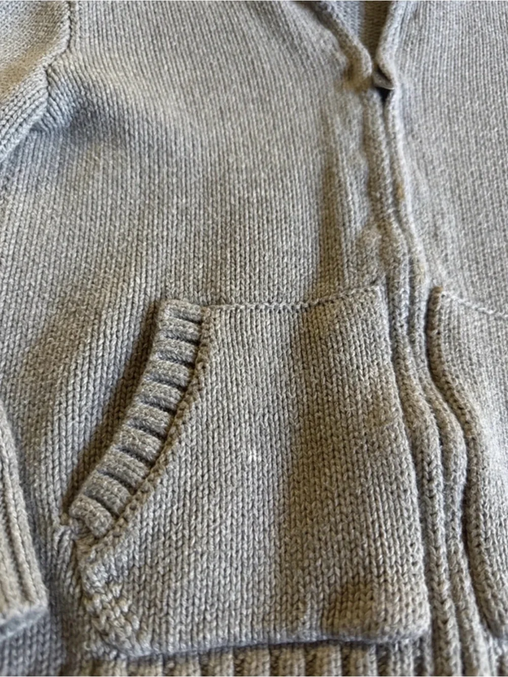 Polo by Ralph Lauren Kids Heather Gray Zip-Up Knit Jacket